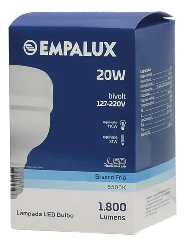 Lâmpada Led Empalux 20W
